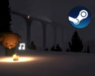 En tant que joueur d'Easy Driving Co, vous conduisez un camion kei déglingué sur des routes sinueuses. Sur la photo, une capture d'écran du jeu avec le logo Steam superposé (Source de l'image : Steam - Edited)