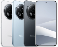 Le Meizu Note 16 Pro est disponible en blanc nuage, bleu clair et gris étoilé (Image source : Meizu)