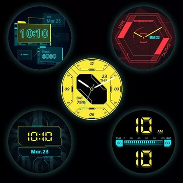 OnePlus Watch Cyberpunk 2077 Edition (image via Tech Droider sur Twitter)