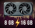 La RX 7600 XT de 16 Go a battu la RX 7600 de 8 Go dans de nombreux titres modernes. (Source de l'image : AMD, Steam, édité)