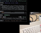 Le C64 du moddeur en train de miner un bloc de test (Image source : 8 Bit Show And Tell)