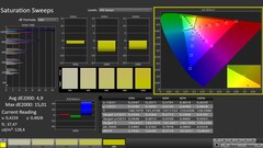 CalMAN : Saturation des couleurs (calibrée)