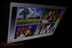 La luminosité diminue sous des angles extrêmes