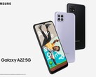 Le Galaxy A22 5G. (Source : Samsung)