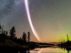 Une image du phénomène STEVE (Source de l'image : Dave Markel Photography ; recadré)