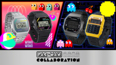 La nouvelle collection Casio x Pac-man comprend 4 nouveaux designs qui reprennent les classiques de Casio. (Source de l'image : Casio)