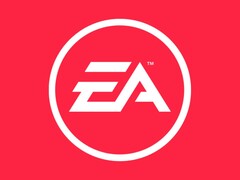 Image du logo EA sur fond rouge. (Source de l'image : Electronic Arts)