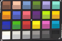 Moto G5s Plus - ColorChecker : la couleur de référence est située dans la partie inférieure de chaque case.