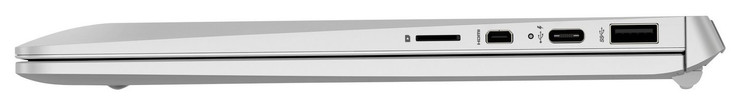 Côté droit : lecteur de carte micro SD, microHDMI, 2 USB 3.1 Gen 1 (1 Type C, 1 Type A).
