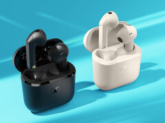 Le Sennheiser Accentum Open, présenté en noir et crème, a une autonomie totale de 28 heures. (Source : Sennheiser)