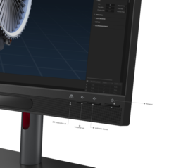 Lenovo ThinkVision 27 3D - Panneau avant. (Source de l'image : Lenovo)