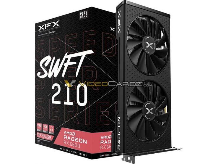 XFX Radeon RX 6600 Speedster SWFT 210 (Image source : VideoCardz)