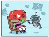 YouTube alimenté par l'IA (image symbolique Nano Banana Pro)
