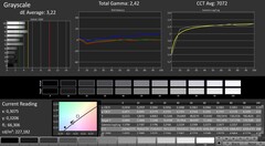 MSI PS63 Modern 8SC - CalMAN : Échelle de gris.