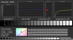 CalMAN : Niveaux de gris (calibrés)