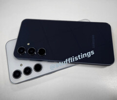 Le Samsung Galaxy A55 dans deux de ses couleurs de lancement. (Source de l&#039;image : @stufflistings)