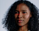 Visage avec lignes de balayage pour la reconnaissance faciale