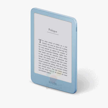 Amazon Kindle de 12e génération en bleu clair.