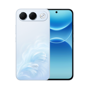 L'Oppo A7 Pro en bleu Surfing Blue.