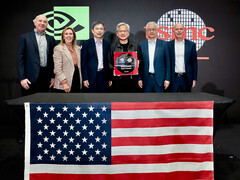 Les premières plaquettes de la puce Blackwell AI fabriquées par TSMC aux États-Unis. (Source de l&#039;image : Nvidia)