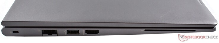 Verrouillage Kensington (nano), Gbit RJ45, USB-A 3.1 Gen1 (5 Gbps), HDMI 2.0, Carte à puce