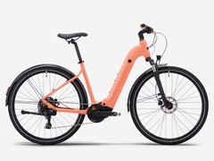 Vélo électrique Rockrider E-ACTV 500 Peach Orange de Decathlon