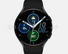 Le rendu de Galaxy Watch Active 4 superposé à un cadran de montre. (Source de l'image : @heyitsyogesh)