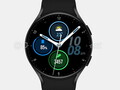 Le rendu de Galaxy Watch Active 4 superposé à un cadran de montre. (Source de l'image : @heyitsyogesh)