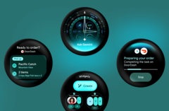Wear OS 7 propose des widgets à la place des tuiles en plein écran.