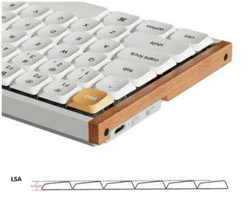 Panneaux latéraux et profil des touches du clavier Keychron K3