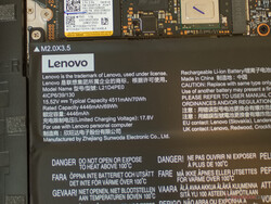 Batterie dans le Lenovo Yoga Slim 7i Pro X