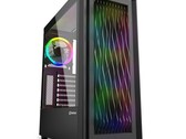 Boîtier Sharkoon RGB Wave ATX avec panneau frontal en forme de vague 3D (Source : Sharkoon)