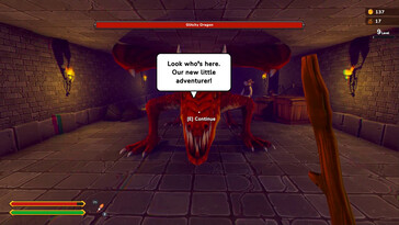 Illustration : une capture d’écran de The RPG en jeu.