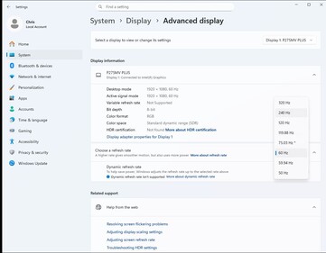 AI Dual Mode : Full HD jusqu'à 320 Hz