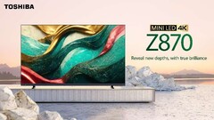 Le téléviseur MiniLED 4K Toshiba Z870 a été conçu pour les joueurs. (Source de l'image : Toshiba)