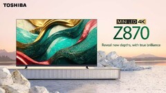 Le téléviseur MiniLED 4K Toshiba Z870 a été conçu pour les joueurs. (Source de l&#039;image : Toshiba)