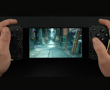 Jeu Resident Evil Requiem sur Android via l'émulation PC à l'aide d'une manette de jeu mobile.