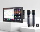 L'unité principale Atoto V10 double DIN avec le kit de microphone sans fil AC-MICW2 en option fait entrer le karaoké dans les voitures. (Source de l'image : Atoto)