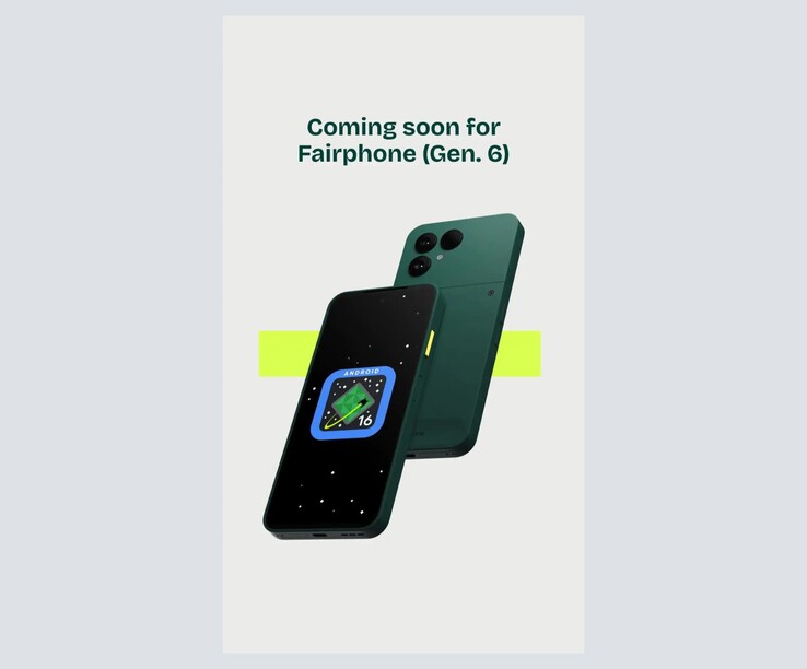 Fairphone a annoncé sur Instagram que Android 16 arrivera bientôt sur le Fairphone 6.
