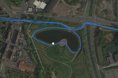 GPS Garmin Edge 500 : autour d'un lac.