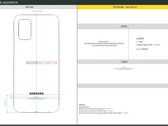 Un schéma pour le prochain téléphone Samsung. (Source : FCC via NashvilleChatter)