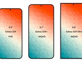 La série Galaxy S24, selon Ice Universe. (Source de l'image : Ice Universe)