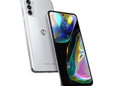 Le Moto G82 5G est disponible au lancement en gris météorite et en lys blanc. (Image source : Motorola)