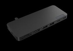 La station d'accueil USB-C Slim Travel Dock arrivera le même mois que la station d'accueil USB-C Dual Display Travel Dock, plus chère. (Source de l'image : Lenovo)