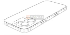 Selon les rumeurs, l&#039;iPhone 16 Pro disposerait d&#039;un total de cinq boutons matériels. (Source de l&#039;image : 91mobiles)