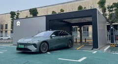 Les voitures NIO se rendent d'elles-mêmes à la station d'échange de batteries (Source : NIO)