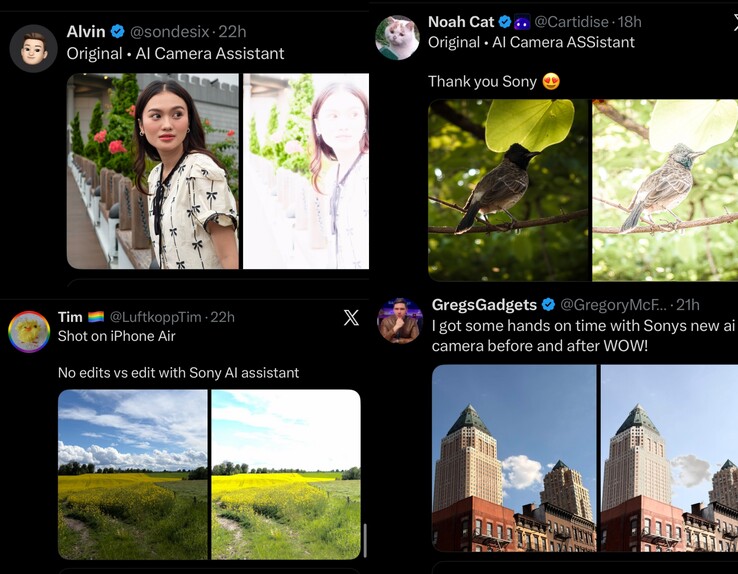 L'assistant photo IA du Xperia 1 VIII est devenu un mème.