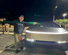 Le Tesla Cybertruck lors d'un voyage du Texas à la Californie (Image : Dennis Wang)