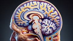 Cerveau affecté par la maladie d'Alzheimer (Source de l'image : Générée à partir de DALL-E 3)