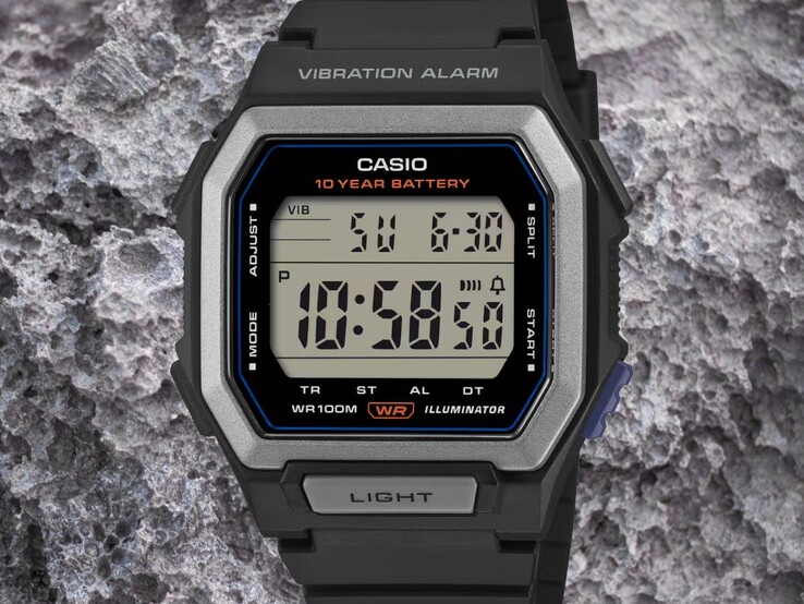 Le Casio W-738-H-1AJF est étanche à 100 m (10 bars)